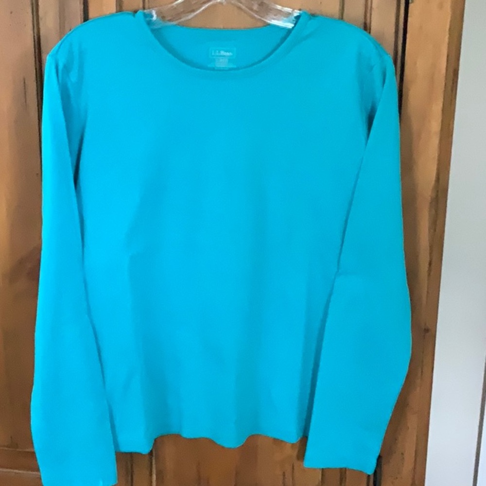 COPY - LL Bean, blue, long sleeve t shirt, size large